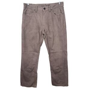 Helix N56 Relaxed Straight Jeans Men 34x30 Brown Denim 5-Pocket Grunge Punk Rock